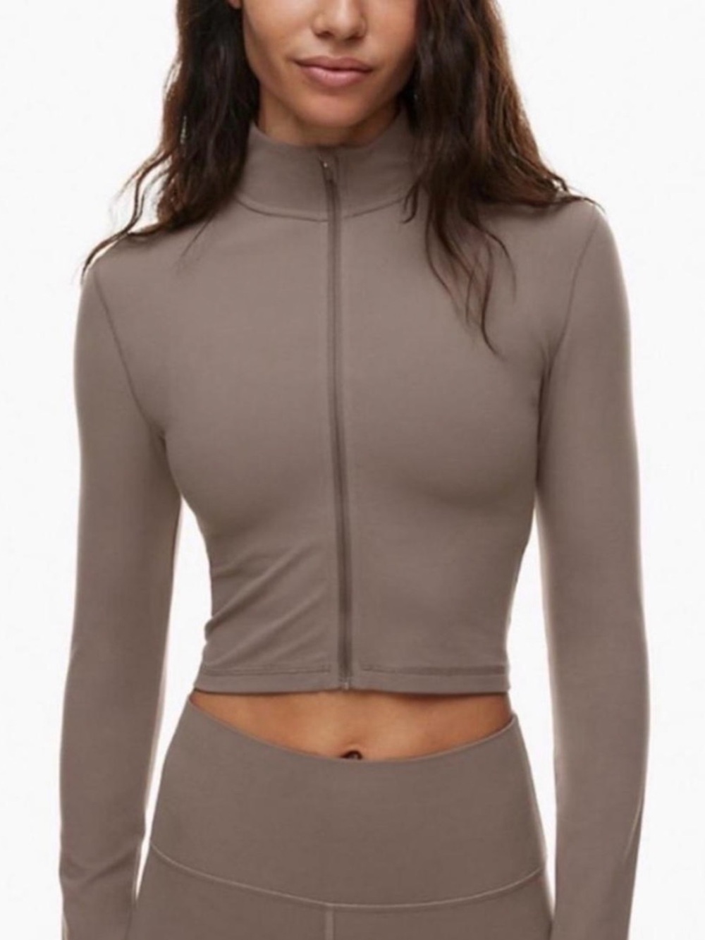 Aritzia golden butter zip up